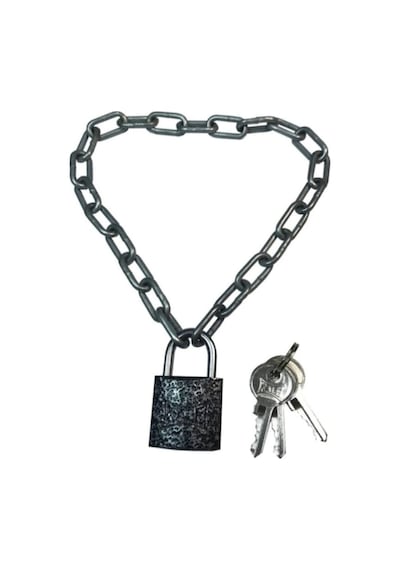 Yurt Dolabı İçin Asma Kilit Zincir Spor Dolabı İçin Asma Kilit 25mm Gri Asma Kilit 3mm 30cm Zincir