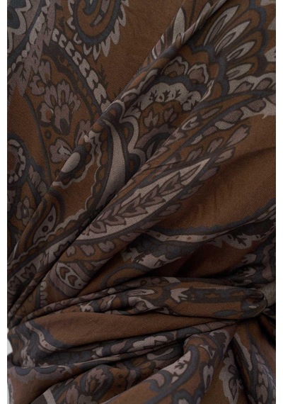 Silk Home Viskon Velora Eşarp Dört Mevsim Etro Desen Antrasit 90x90 Çok Renkli