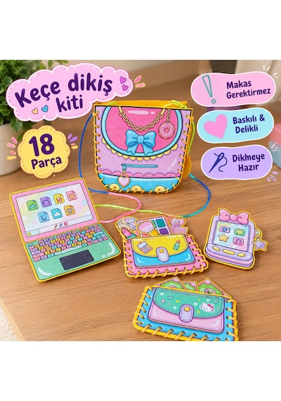 Keçe Dikiş Seti- Çanta Dikiş Kiti
