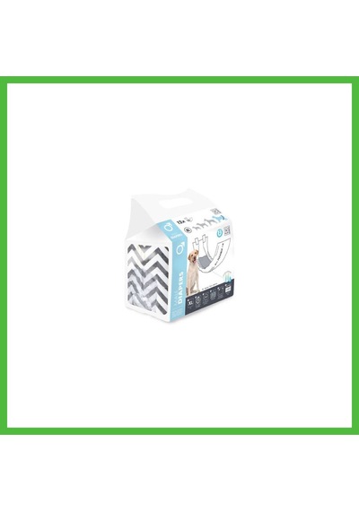 Vaveni Diapers Erkek Köpekler İçin Külot Bez Xlarge 12 Li 20x81 Cm Arz