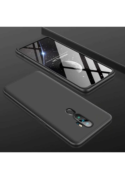 Oppo A5 2020 Kılıf Zore Ays Kapak Siyah