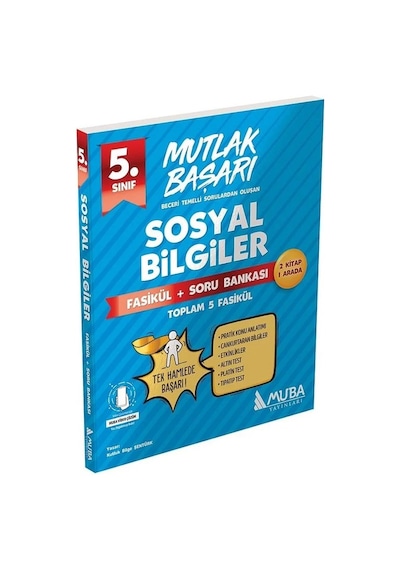 Muba Yayınları 5.sınıf Sosyal Bilgiler Mutlak Başarı Fasikül Ve Soru Bankası
