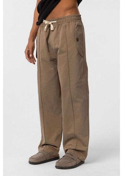 Vamos Bağcıklı Baggy Gabardin Pantolon Vizon