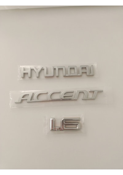 Hyundai Accent Bagaj Yazısı 1.6 Yazı Hyundai Accent Era Hyundai Accent 1.6 Yazı 3lü Takım