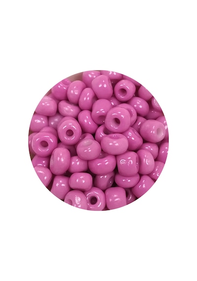 Dökme Cam Kum Boncuk Büyük Boy 6/0 4 Mm - 20 Gram - Eflatun - Bnc085