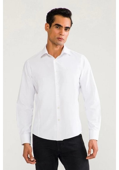 802 Slim Fit Erkek Gömlek Beyaz