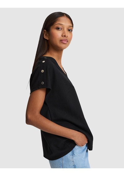 Pierre Cardin Kadın Siyah Tişört 50323604-vr046
