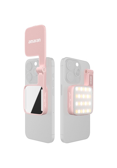 Aputure -- Amaran Go Magsafe Mobil Led Işık Pembe