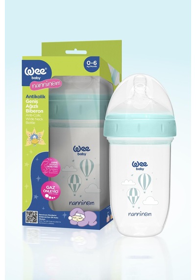 Wee Baby Nanninom Antikolik Geniş Ağızlı Biberon 150 Ml ve 250 Ml Biberon Seti