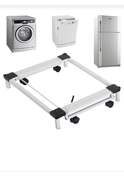 Trendesk Beyaz Eşya Altlığı Çeksür Tekerlekli Çamaşır Makinesi