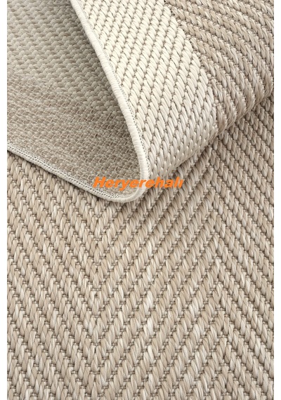 Mono Mno 02 Beıge Hav Toz Vermez Kaymaz Tabanlı Şık Kilim