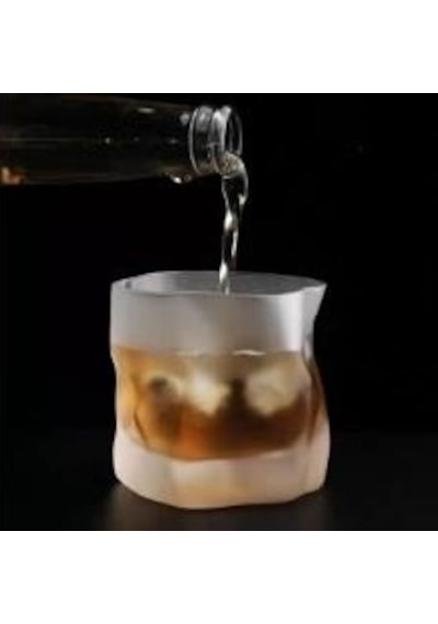 Linanware 2'li Viski/kokteyl Tasarım Cam/dışı Silikon Kaplı Bardak 200 Ml Dsg-13