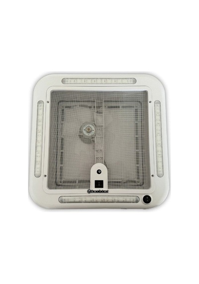 Obus Karavan Berhimi Tavan Havalandırma Heki 32x32 Cm Ledli & Fan Çok Renkli