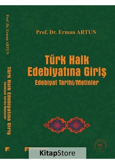 Türk Halk Edebiyatına Giriş - Erman Artun - Karahan Kitabevi