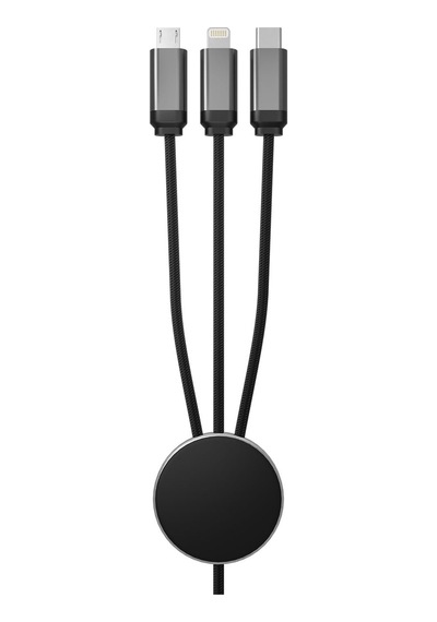 S-link Sl-cp110 1m 2a Microusb+lightning+typec 3 İn 1 Led Logolu Şarj Kablosu