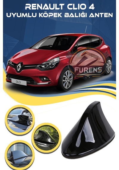 Renault Clio 4 Uyumlu Oto Balık Sırtı Anten Elektrikli Köpekbalığı Balina Tavan Anteni