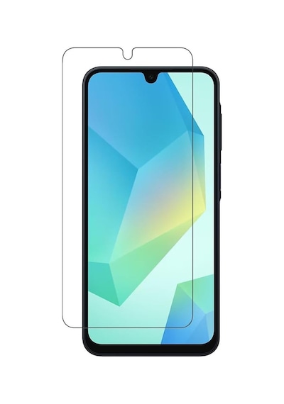 Samsung Galaxy A16 Uyumlu Kamera Sürgülü Tank Kılıf Ve Temperli Cam Ekran Koruyucu Set Siyah