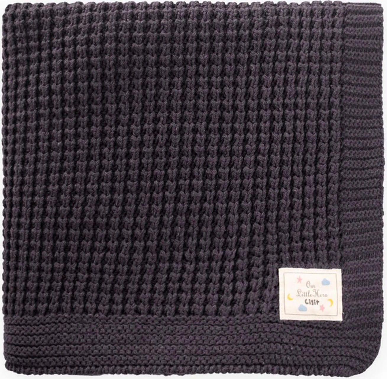 Selanik Triko Battaniye 80x100 +/-5 Cm Antrasit Antrasit