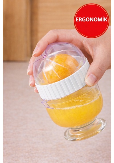 Pratik Narenciye Sıkacağı Limon Portakal Nar Sıkacağı Ölçekli Hazneli El Tipi Sıkacak Plastik Diğer