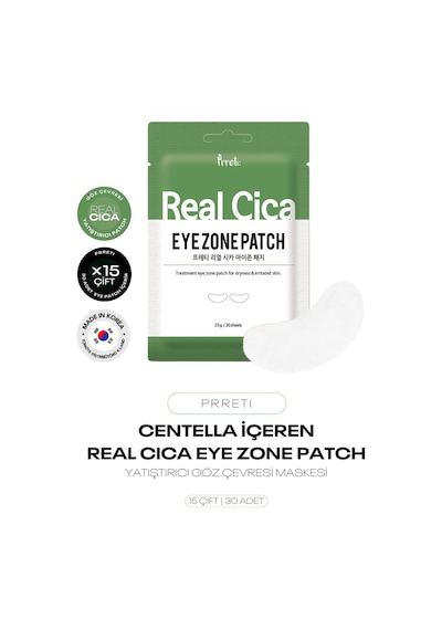 15 Çift Yatıştırıcı Cica Göz Altı Maske Seti Real Cica Eye Zone Patch