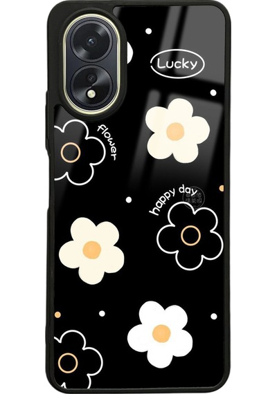 Oppo A38 Lucky Happy Day Tasarımlı Glossy Telefon Kılıfı Çok Renkli