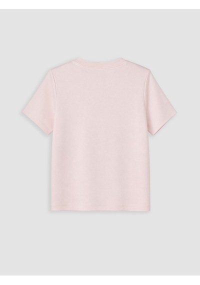 Lcw Vision Pembe Bisiklet Yaka Soft Touch Kadın Tişört Lcw Vision Pembe Bisiklet Yaka Soft Touch Kadın Tişört