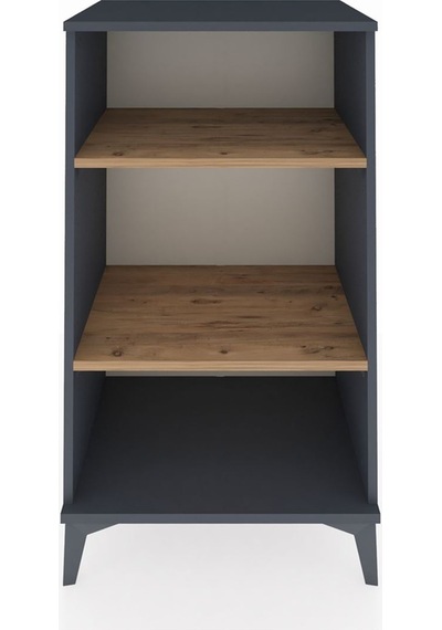Hyperion Komodin 2 Raflı 60x44x106 Antrasit-çam Antrasit