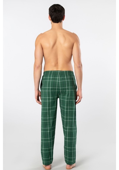 Cacharel Erkek Dokuma Pijama Tek Alt 2240/yeşil 1 Yeşil