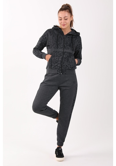 Maraton Sportswear Comfort Kadın Dönüşlü Paça Basic Siyah Pantolon 21451-siyah Siyah