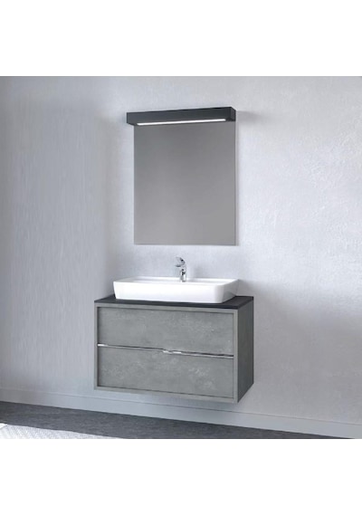 Denko Matia 80 Cm Mdf Retro Gümüş Banyo Dolabı Alt Modül Ve Lavab Gümüş Denko Matia 80 Cm Mdf Retro Gümüş Banyo Dolabı Alt Modül Ve Lavab Gümüş