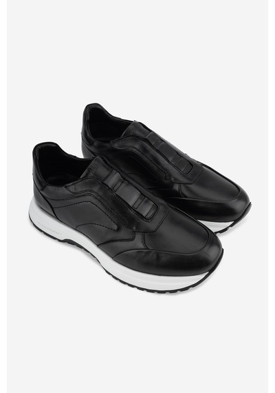Valmenti Erkek Hakiki Deri Siyah Sneakers & Spor Ayakkabı 1202 L006 Erk Ayk Sk26-27 Sıyah Santo
