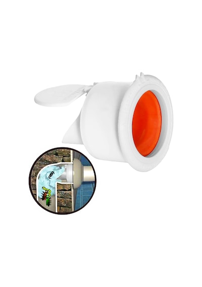 Koku Önleyici Kapaklı Muf Matik Conta Lavabo Sifon Tahliye Gideri Haşere Böcek Engelleyici Yaysız Çekvalf