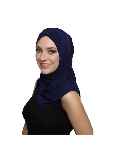 Elysianfidan Sarmalı Takmatik Lacivert Hazır Türban Tesettür Bone Namaz Örtüsü Lacivert