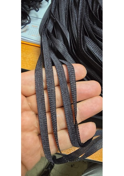 Düz İp Model 100 Cm En 280 Cm Boy Koyu Antrasit Renk Hazır İp Perde Antrasit