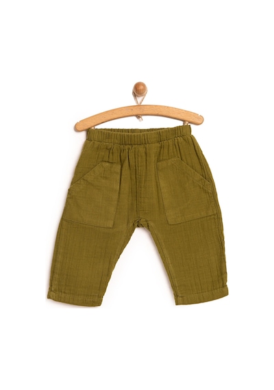 HelloBaby Basic Müslin Pantolon Erkek Bebek 24yhlbepnt014 Koyuyesil 24YHLBEPNT014_KoyuYesil Koyu Yeşil
