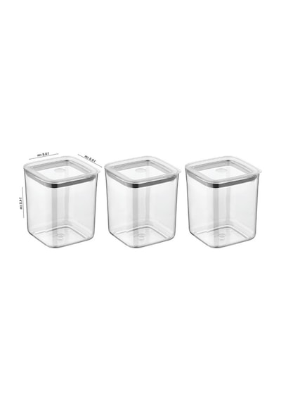 3 Adet 1000 Ml Kapasiteye Sahip Kare Saklama Kabı 0
