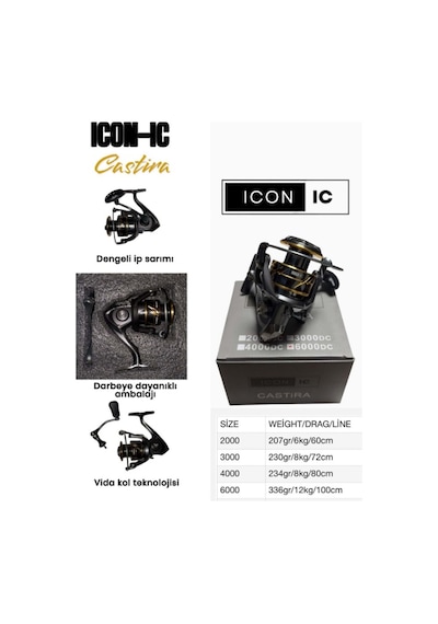 Icon-ıc Castira 6000 Dc Olta Makarası