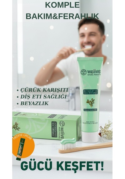 İzlanda Yosunlu Diş Macunu 100 Ml Bitkisel İçerikli Günlük Ağız Bakımı Tam Koruma