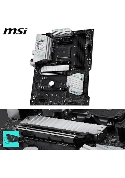 B550 Gamıng Wıfı Am4 Anakart Ddr4 4400mhz Pcıe 4.0 Wi-fi 5 1g Lan Usb 10gbps Atx