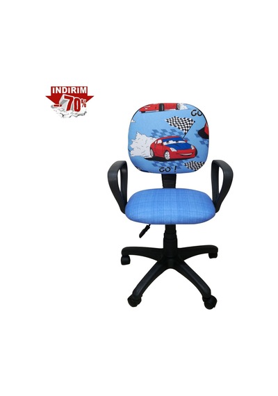 Depolife Çocuk Koltuğu Depolife Princess ve Araba Resimli Sandalye Kumaş