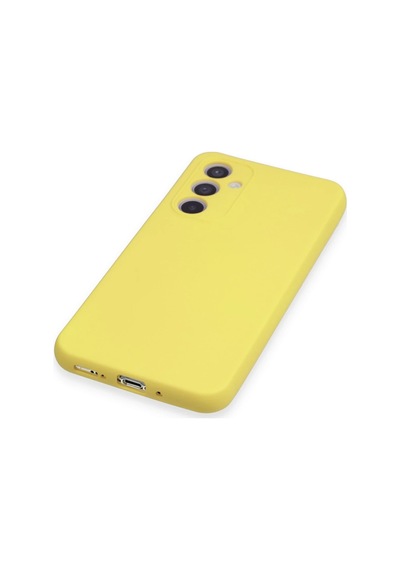 Newface - 195 - Samsung Galaxy A34 5g Kılıf Nano İçi Kadife Silikon - Edntrend - - Sarı