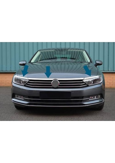 Vw Passat B8 B8.5 Uyumlu Krom Far Kaşı 3 Prç.2015-2021 Arası N11.1997