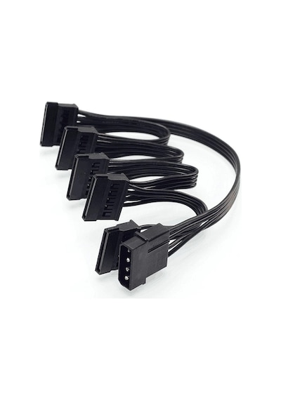 Molex Ide 4 Pin To 5X Sata Power 4355P Güç Çoklayıcı Kablosu Hdd
