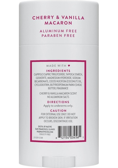 Native Cherry & Vanilla Macaron Alüminyumsuz Stick Deodorant 75gr