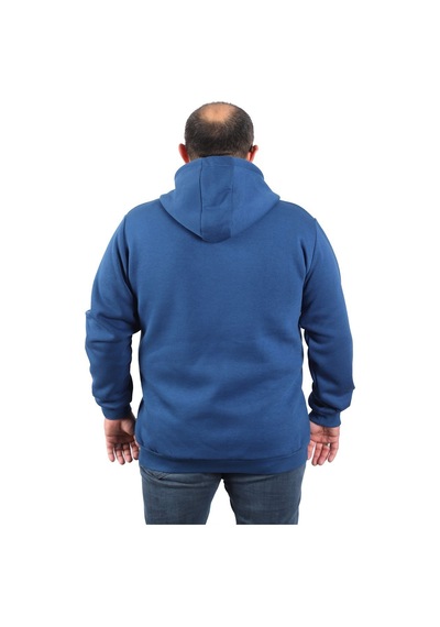 Moc Grande Mocgrande Büyük Beden Unisex Kapüşonlu 3ip Sweat 11701 Indıgo Indigo
