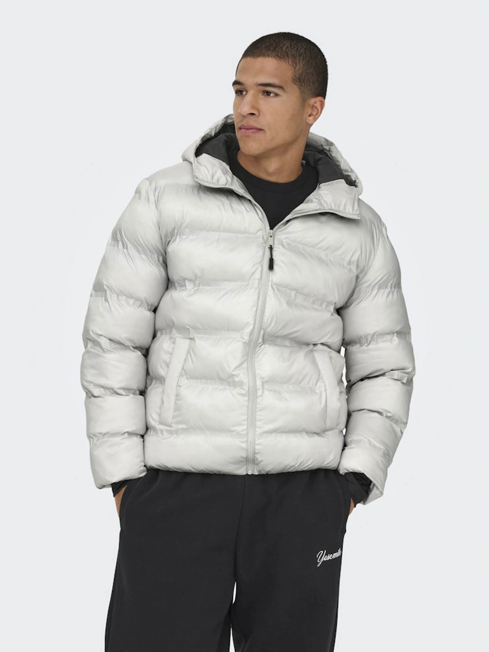 Only & Sons Onsunion Seamles Life Hood Gri Erkek Mont 22034836 Gri