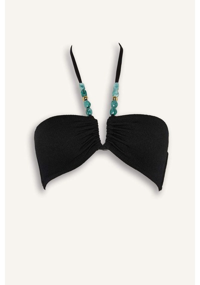 Defacto Regular Fıt Krinkıl Kumaş Bikini Üstü G3771ax26smbk81 Siyah-bk81