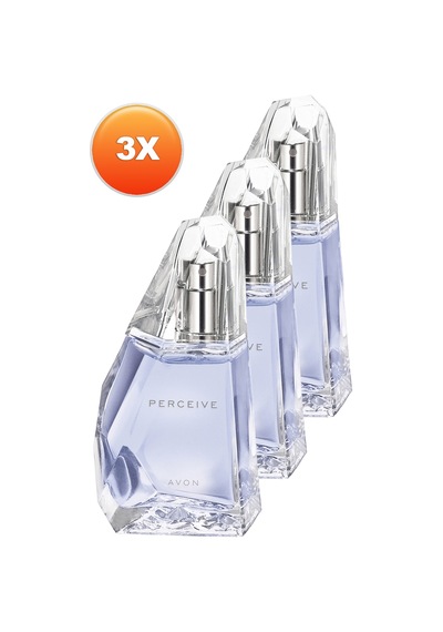 Perceive Kadın Parfüm Edp 50 Ml. Üçlü Set Çiçeksi