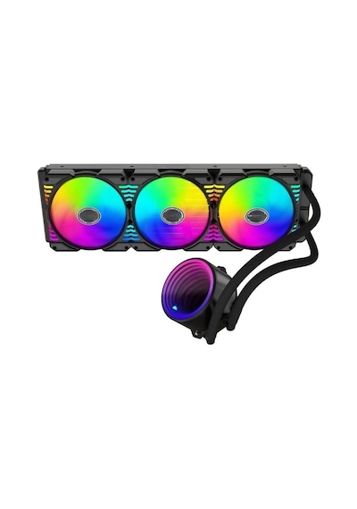 Snt Ss360-3f-b Argb 360mm. Siyah Sıvı Soğutma Am4 Am5 Lga 1200 1700 20xx