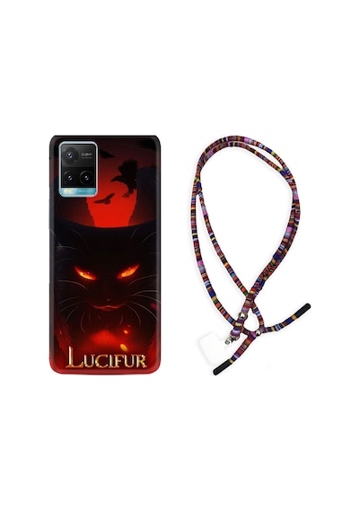Vivo Y21S Kılıf Rasta Boyun Askılı Lucifur 1672